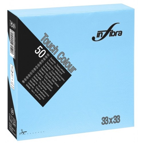 Χαρτοπετσέτες πολυτελείας  - 50 χαρτοπετσέτες – Δίφυλλη – Γαλάζια - 33Χ33  (1360/C/CELESTE)