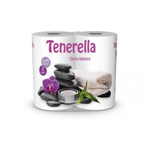 Χαρτί Υγείας, 4 ρολά, Τρίφυλλο, 144 μέτρα (933)