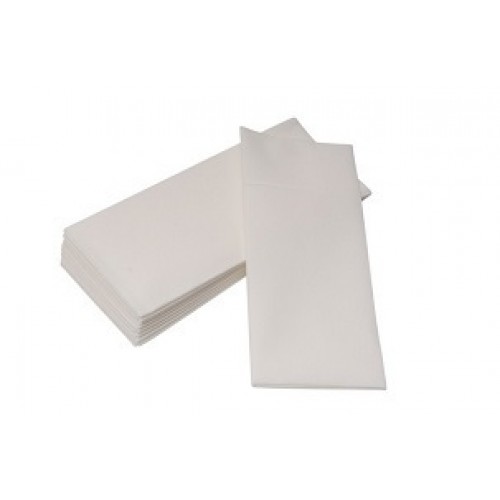Χαρτοπετσέτες Airlaid, 50 χαρτοπετσέτες, Λευκή, 40Χ40, 1/8 Διπλωμένη (Τ408)